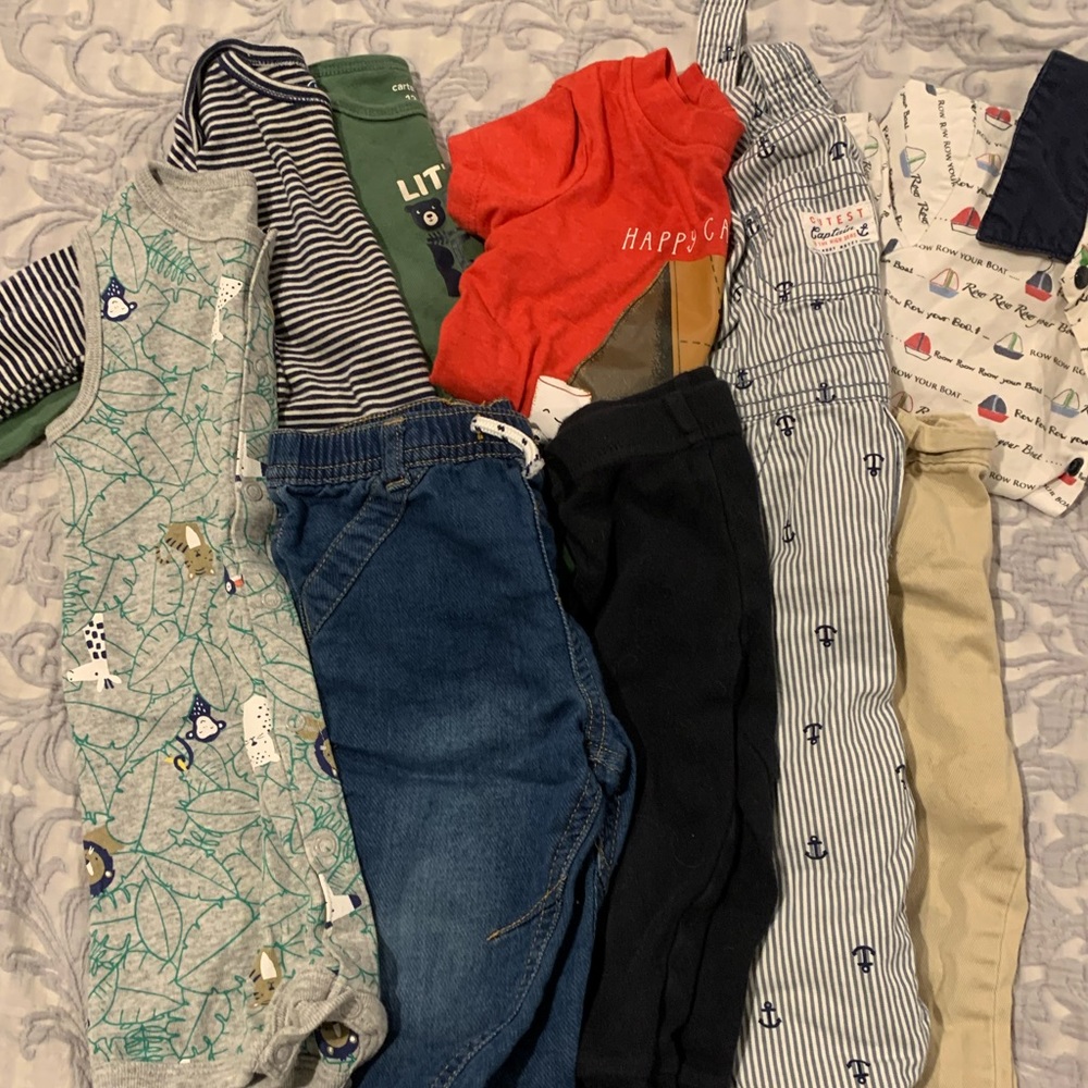 Early Fall Baby Boy 9-12 month bundle